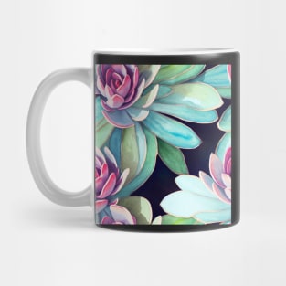 Watercolor succulent pattern Mug